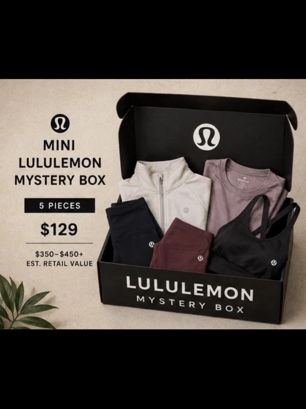Mini Lululemon Mystery Box - 5pc $350-500+ Reseller Mixed Bundle Lot